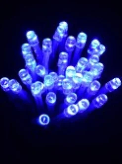 Sale Christmas Warehouse 400 Blue & Cool White Concave Bulb Led Christmas Curtain Light String - 2.5M