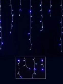 Cheap Christmas Warehouse 1008 Blue & Cool White Concave Bulb Led Christmas Icicle String Light - 30M