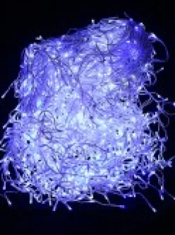 Cheap Christmas Warehouse 1008 Blue & Cool White Concave Bulb Led Christmas Icicle String Light - 30M