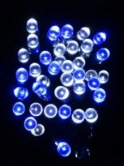 Best Sale Christmas Warehouse 1000 Blue & Cool White Led Concave Bulb Christmas Fairy String Lights - 50M
