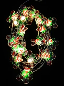 Cheap Christmas Warehouse 20 Candy Canes With Warm White Led Bulb Christmas String Battery Lights - 2M