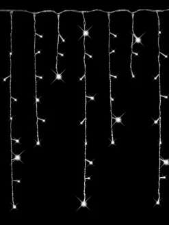 Best Christmas Warehouse 1008 Cool White Concave Bulb Led Christmas Icicle String Light - 30M
