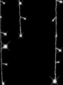 Best Christmas Warehouse 1008 Cool White Concave Bulb Led Christmas Icicle String Light - 30M