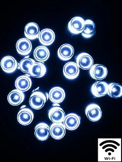 Hot Christmas Warehouse 1000 Cool White Led Concave Bulb Wifi Christmas Fairy String Lights - 50M