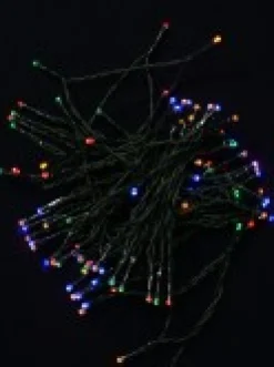 Cheap Christmas Warehouse 100 Multi Colour Concave Bulb Led String Fairy Solar Lights - 10M