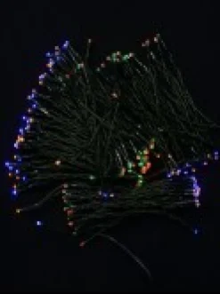 Best Christmas Warehouse 200 Multi Colour Concave Led Bulb Solar Powered String Fairy Lights - 20M