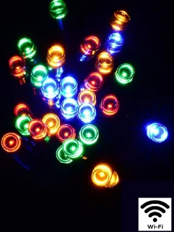 Flash Sale Christmas Warehouse 1000 Multi Colour Led Concave Bulb Wifi Christmas Fairy String Lights - 50M