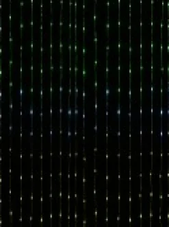 New Christmas Warehouse 240 Smart Multi Colour Led Seed Bulb Waterfall Christmas Curtain Light - 1.8M