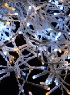 Hot Christmas Warehouse 420 Warm & Cool White Concave Bulb Led Christmas Icicle String Light - 10M