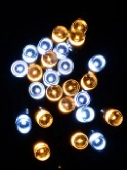 Cheap Christmas Warehouse 500 Warm & Cool White Led Concave Bulb Christmas Fairy String Lights - 25M
