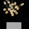 Cheap Christmas Warehouse 20 Warm White Concave Led Bulb Christmas String Battery Fairy Lights - 2.4M