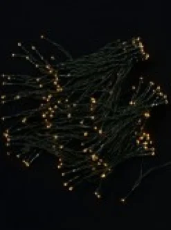 New Christmas Warehouse 1000 Warm White Concave Led Bulb Solar Powered String Fairy Lights - 100M
