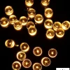 Best Sale Christmas Warehouse 100 Warm White Concave Led Bulb Solar Powered String Fairy Lights - 10M