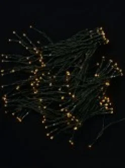 Best Christmas Warehouse 200 Warm White Concave Led Bulb Solar Powered String Fairy Lights - 20M