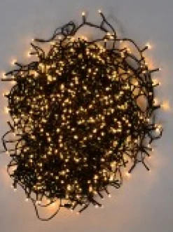 Outlet Christmas Warehouse 1000 Warm White Led Concave Bulb Wifi Christmas Fairy String Lights - 50M