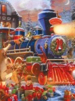 Cheap Christmas Warehouse All Aboard The Santa Express Christmas Jigsaw Puzzle - 1000 Pieces