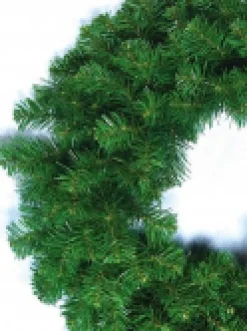 Hot Christmas Warehouse Balsam Pine Needle Christmas Wreath With 200 Tips - 58Cm