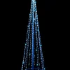 New Christmas Warehouse Blue & Cool White Led String Fairy Light 3D Conical Outdoor Christmas Tree - 2M