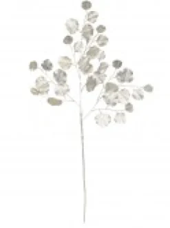 Cheap Christmas Warehouse Champagne Wide Leaf Magnolia Look Decorative Christmas Spray Stem - 86Cm