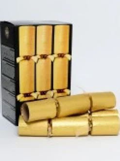 Cheap Christmas Warehouse Christmas Jingle Gold Glitter Thread Look Design Bon Bons - 6 X 35Cm