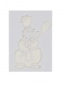 Clearance Christmas Warehouse Christmas Themes Reusable Spray Snow Stencil Christmas Decorations - 24Cm