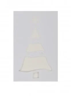 Clearance Christmas Warehouse Christmas Themes Reusable Spray Snow Stencil Christmas Decorations - 24Cm
