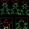 Online Christmas Warehouse Christmas Tree Shape With Stars Led String Light Silhouettes - 3 X 39Cm
