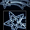 Fashion Christmas Warehouse Cool White Led Shooting Christmas Star Rope Light Display Silhouette - 1.2M