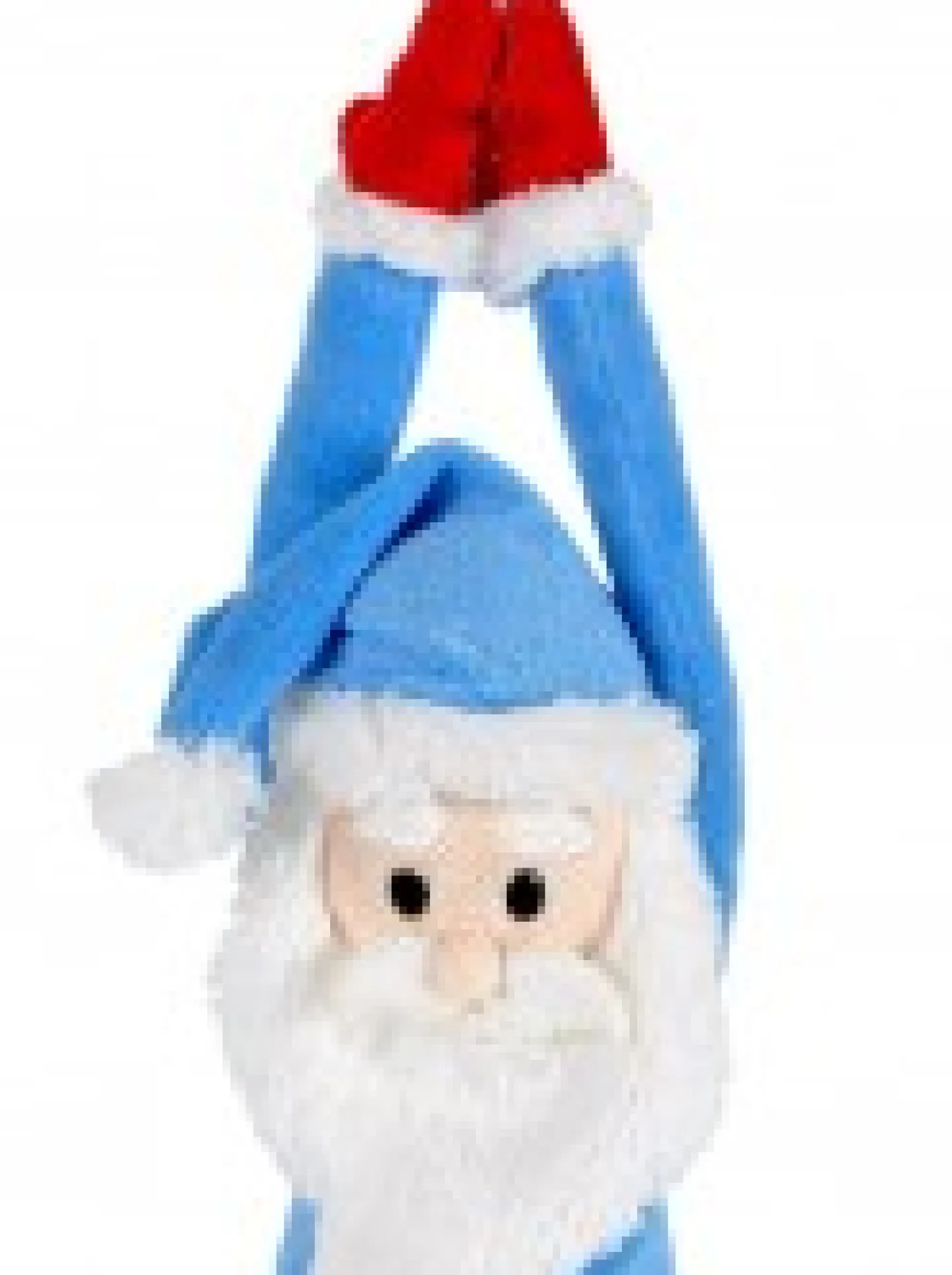 Online Christmas Warehouse Cute & Cuddly Hanging Winter Santa Christmas Plush Toy - 19Cm