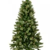 Cheap Christmas Warehouse Dawn Dew Light Traditional Christmas Tree With Pine Cones & 1164 Tips - 2.3M