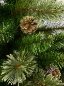 Cheap Christmas Warehouse Dawn Dew Light Traditional Christmas Tree With Pine Cones & 1164 Tips - 2.3M