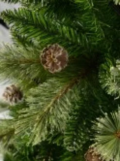 Cheap Christmas Warehouse Dawn Dew Light Traditional Christmas Tree With Pine Cones & 1164 Tips - 2.3M