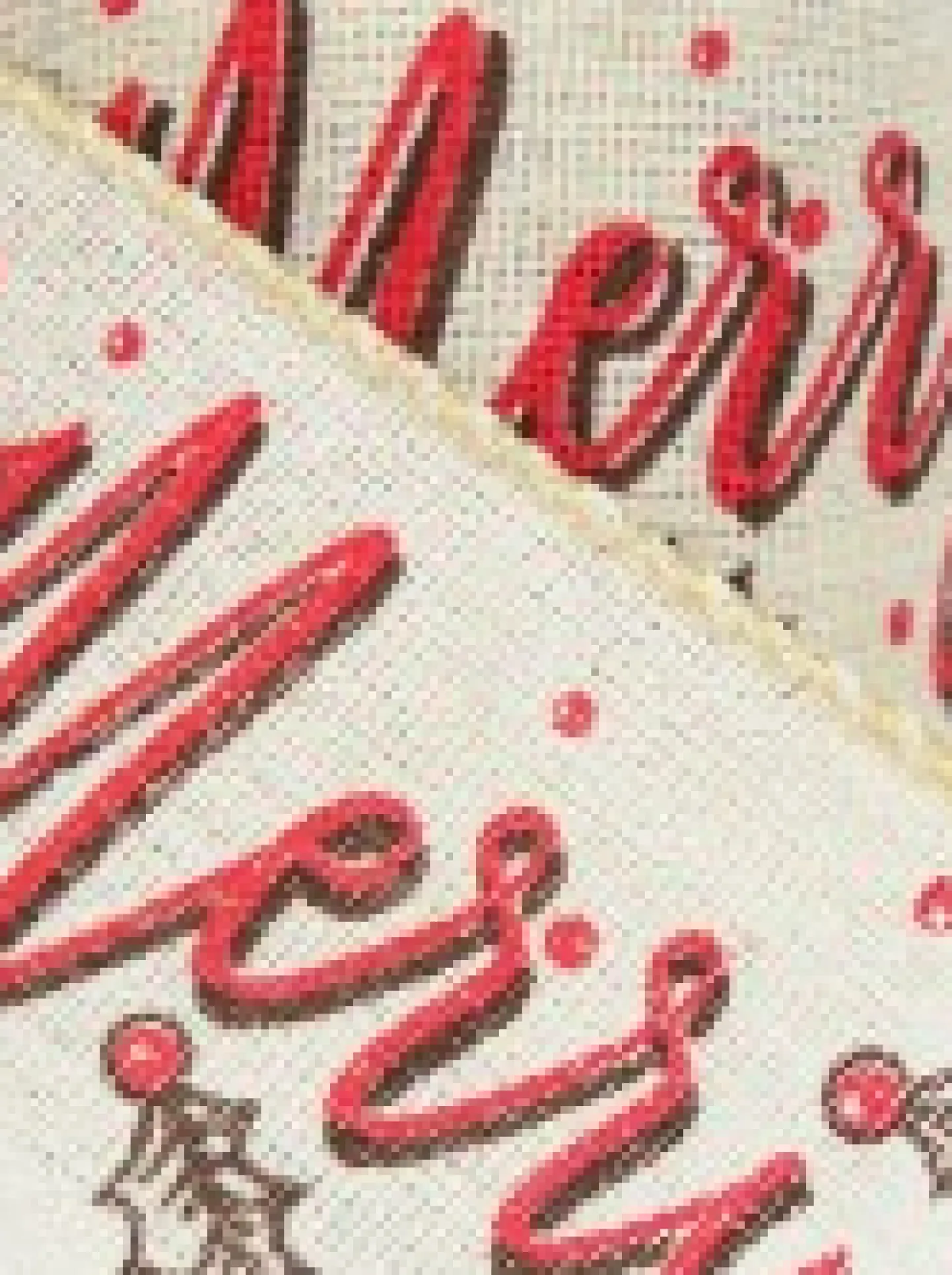 Best Sale Christmas Warehouse Font & Floral Pattern On Mesh Fabric Christmas Ribbon With Natural Edging - 3M