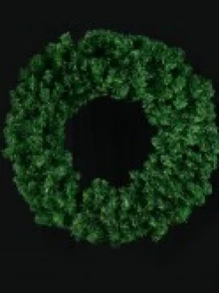 Best Christmas Warehouse Giant Balsam Pine Needle Pre-Lit Christmas Wreath With 420 Tips - 1.2M