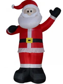 Outlet Christmas Warehouse Gigantic Standing & Waving Santa Illuminated Christmas Inflatable Display - 4M