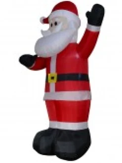 Outlet Christmas Warehouse Gigantic Standing & Waving Santa Illuminated Christmas Inflatable Display - 4M