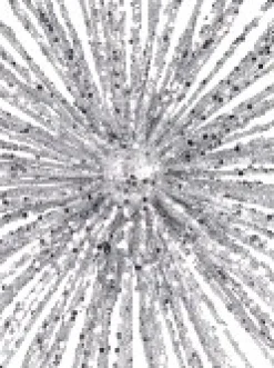 Cheap Christmas Warehouse Glittered Silver Starburst Christmas Tree Topper Decoration - 38Cm