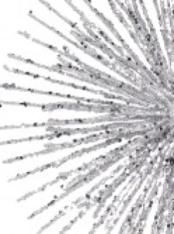 Cheap Christmas Warehouse Glittered Silver Starburst Christmas Tree Topper Decoration - 38Cm