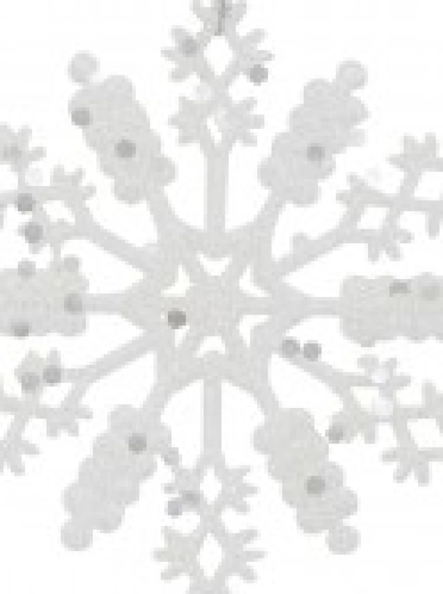 Best Sale Christmas Warehouse Glittered Thin White Snowflake Christmas Tree Hanging Decorations - 12 X 10Cm