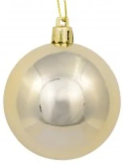 Flash Sale Christmas Warehouse Gold, Champagne & Rose Gold Metallic & Matte Christmas Baubles - 12 X 60Mm