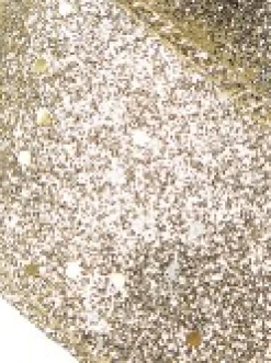 Online Christmas Warehouse Gold Glitter & Flecks Christmas Ribbon With Gold Glitter Edging - 3M