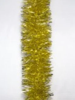 Online Christmas Warehouse Gold Metallic 6Ply Classic Christmas Tinsel Garland - 50Mm X 5M