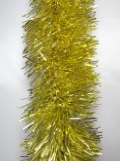 Best Christmas Warehouse Gold Metallic 8Ply Classic Christmas Tinsel Garland - 15Cm X 5M