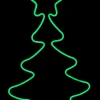 Best Sale Christmas Warehouse Green Christmas Tree & Star Neon Flex Rope Light Silhouette - 60Cm