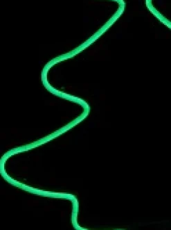 Best Sale Christmas Warehouse Green Christmas Tree & Star Neon Flex Rope Light Silhouette - 60Cm