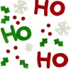 Hot Christmas Warehouse Ho Ho Ho, Snowflakes & Holly Gel Christmas Window Cling Decoration - 17Cm