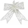 Sale Christmas Warehouse Iridescent Mesh Look Ribbon Bow & Poinsettia Christmas Decoration - 15Cm
