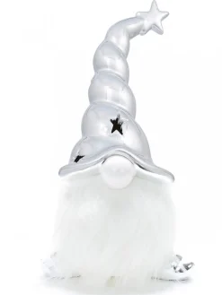 Best Sale Christmas Warehouse Large Nisse Santa With Glorious Beard Ceramic Christmas Ornament - 21Cm