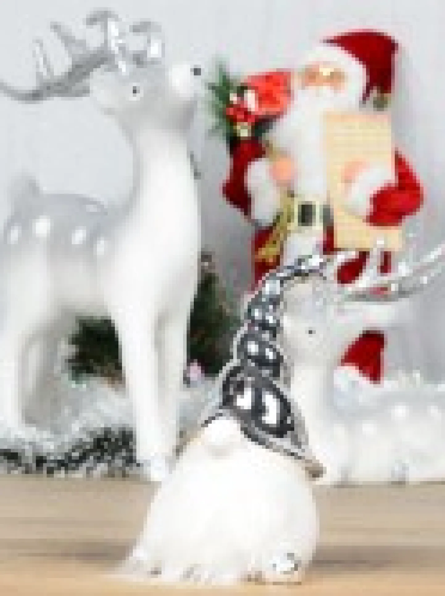 Best Sale Christmas Warehouse Large Nisse Santa With Glorious Beard Ceramic Christmas Ornament - 21Cm