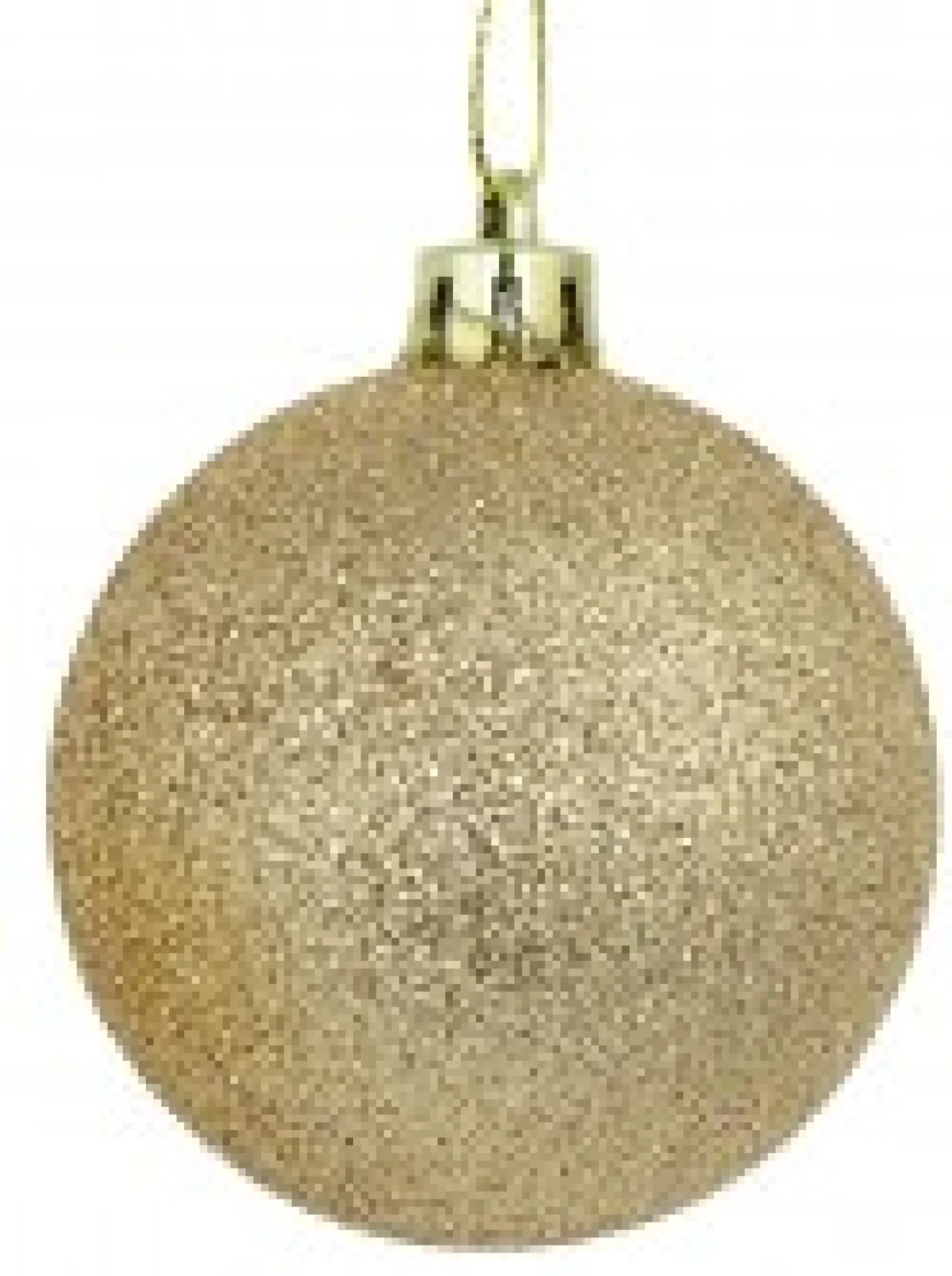 Sale Christmas Warehouse Light Gold Metallic & Gold Glitter, Matte & Metallic Baubles - 12 X 60Mm
